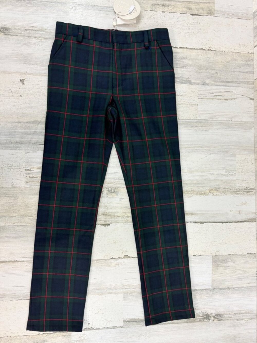 Pepa London Boys Sz 10 Kinnerton Pocket Detail Trousers Tartan Plaid NWT